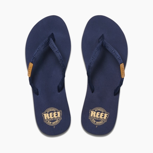 Women's Reef Ginger Flip Flops Navy | pCw6udiUMPJ