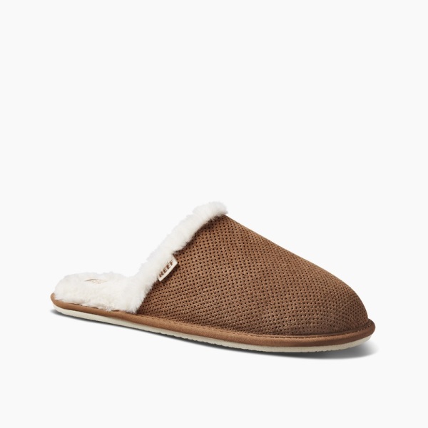 Women's Reef Reef Cozy Slippers Brown | tZcgfeifc0f