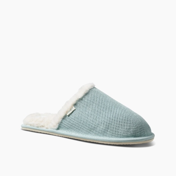 Women's Reef Reef Cozy Slippers Light Turquoise | 2p9Y83r0eYB